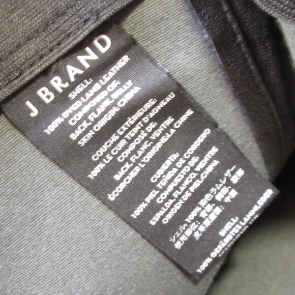 NWT J Brand Edita Leather Leggings in Black Stretch Pull-on Pants XS $948 - Picture 7 of 10